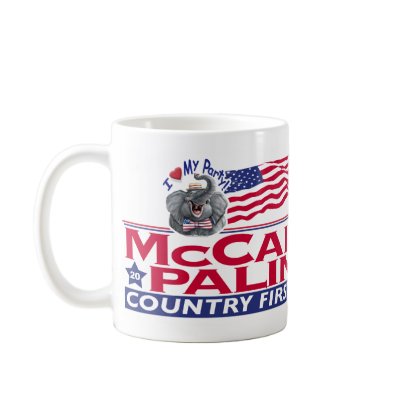 McCain Palin Republican Elephant Mugs by Women4Palin