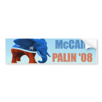 McCain Palin Republican Logo Car Bumper Sticker bumper stickers by SideSplitters McCain Palin Republican Logo Car Bumper Sticker bumper stickers