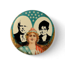 McCain Palin Retro Button