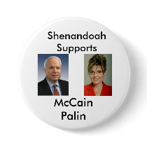 McCain Palin Shenandoah buttons