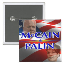 Mccain Palin Square Pin