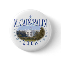 McCain Palin White House 2008 buttons