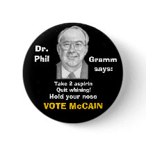 McCain/ Phil Gramm Button