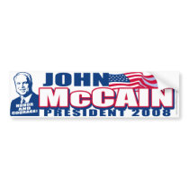 McCain President 2008 Bumper Sticker