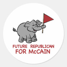 McCain republicano futuro Pegatina Redonda