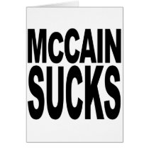 McCain Sucks Greeting Cards
