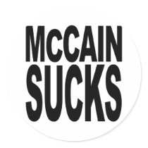 McCain Sucks Sticker