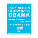 McCain Supports Obama posters by yojoe McCain Supports Obama posters