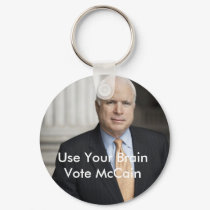 mccain, Use Your BrainVote McCain keychain