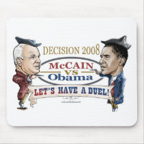 McCain vs Obama Duel mousepads