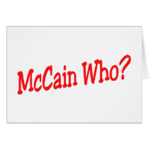 McCain Who Greeting Cards