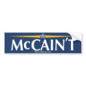 McCain't Bumper Sticker bumper stickers by mccaint McCain't Bumper Sticker bumper stickers