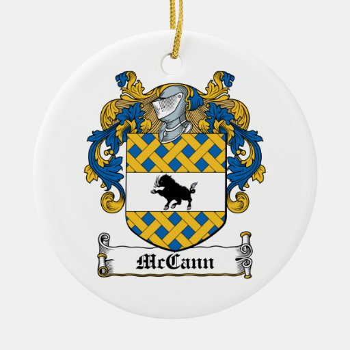mccann family crest ceramic ornament zazzle brothers christmas ornament