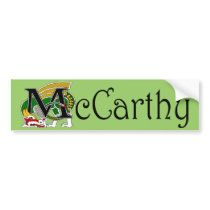 McCarthy Celtic Dragon Bumper Sticker bumper stickers by irishcountry McCarthy Celtic Dragon Bumper Sticker bumper stickers