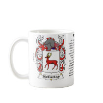 McCarthy Family Coat of Arms mug by NemethArt McCarthy Family Coat of Arms mug