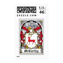 McCarthy Family Crest Postage Stamp