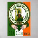 McCartney Clan Motto Irish Flag Print