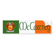 McCartney Coat of Arms Bumper Sticker bumper stickers by irishcountry McCartney Coat of Arms Bumper Sticker bumper stickers