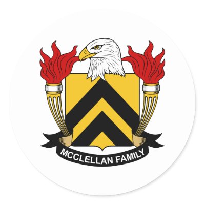 Mcclellan Coat Of Arms. Our shop offers McClellan Family Crest t-shirts, mugs, hats, and other gifts for those interested in genealogy and heraldry. Show off your heritage!