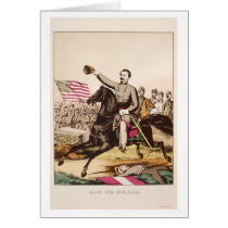 McClellan on Horseback by Gibson and Company 1862 cards