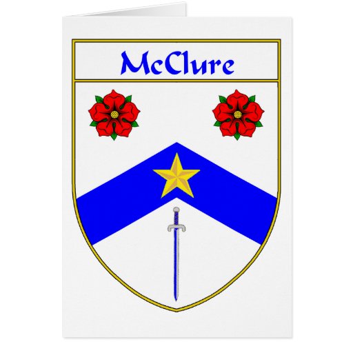 McClure Coat of Arms/Family Crest Greeting Card Zazzle