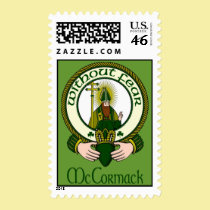 McCormack Clan Motto Postage Stamps stamps