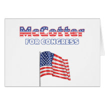 McCotter for Congress Patriotic American Flag Greeting Card