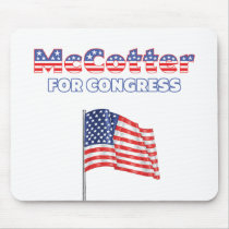 McCotter for Congress Patriotic American Flag Mousepad