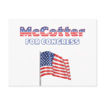 McCotter for Congress Patriotic American Flag Postcards