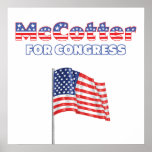 McCotter for Congress Patriotic American Flag Print