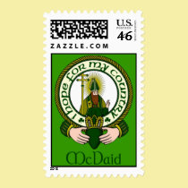 McDaid Clan Motto Postage Stamps stamps