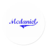 Mcdaniel Surname Classic Style Sticker