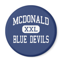 McDonald - Blue Devils - High - McDonald Ohio magnets by customteamsportswear McDonald - Blue Devils - High - McDonald Ohio magnets