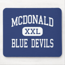 McDonald - Blue Devils - High - McDonald Ohio mousepads by customteamsportswear McDonald - Blue Devils - High - McDonald Ohio mousepads