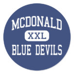 McDonald - Blue Devils - High - McDonald Ohio Stickers
