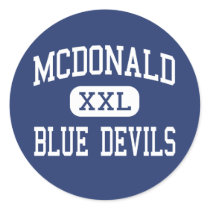 McDonald - Blue Devils - High - McDonald Ohio stickers by customteamsportswear McDonald - Blue Devils - High - McDonald Ohio stickers