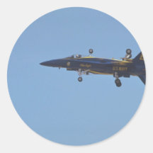 McDonnell-Douglas F-18/U.S. Navy Blue Angels Round Sticker