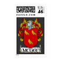 McGee Coat of Arms Postage Stamps