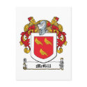 McGill Family Crest postcards by coatsofarms McGill Family Crest postcards