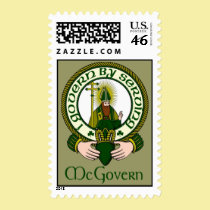 McGovern Clan Motto Postage Stamps stamps
