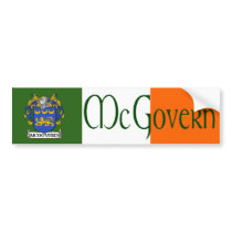 McGovern Coat of Arms Bumper Sticker bumper stickers by irishcountry McGovern Coat of Arms Bumper Sticker bumper stickers