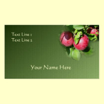 McIntosh Apples On Tree Nature Business Card business cards