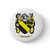 McIsaac Coat of Arms (Family Crest) Pinback Button