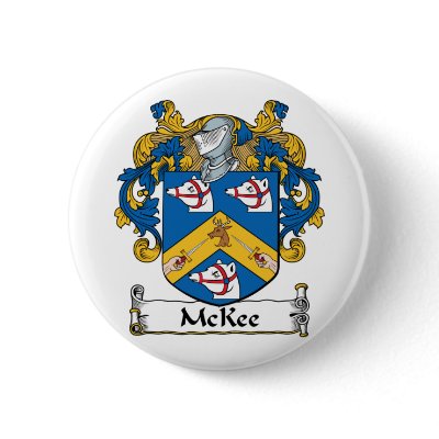 McKee Family Crest Pin by coatsofarms