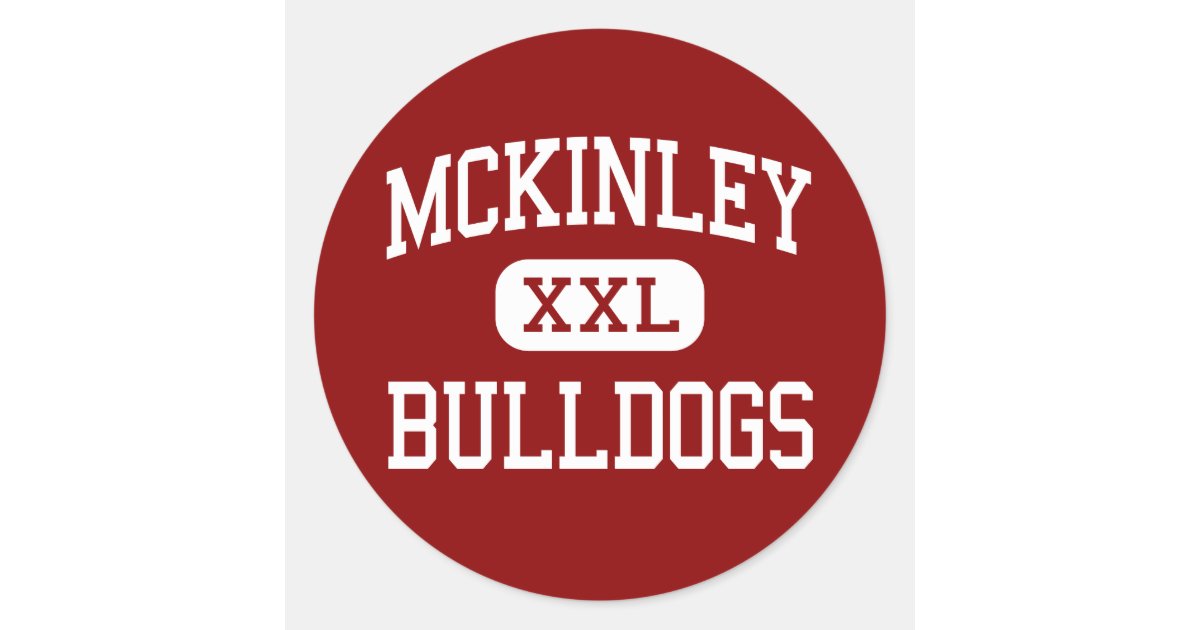 McKinley - Bulldogs - High School - Canton Ohio Classic Round Sticker
