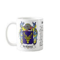 McKinney Family Coat of Arms on a mug by NemethArt McKinney Family Coat of Arms on a mug