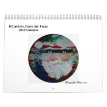 MClairArt's, Funny Sun Faces 2012 Calendar