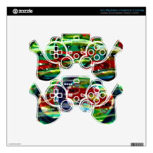MClairArt's Funny Sun Faces PS3 controller Skin