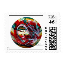 MClairArt's Funny Sun Faces Valentine Postage