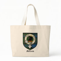 McLaren Clan Crest Badge Tartan Tote Bag
